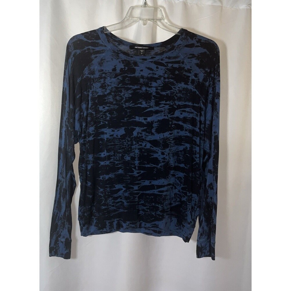 Fifteen Twenty Blue and Black Long Sleeve Tee